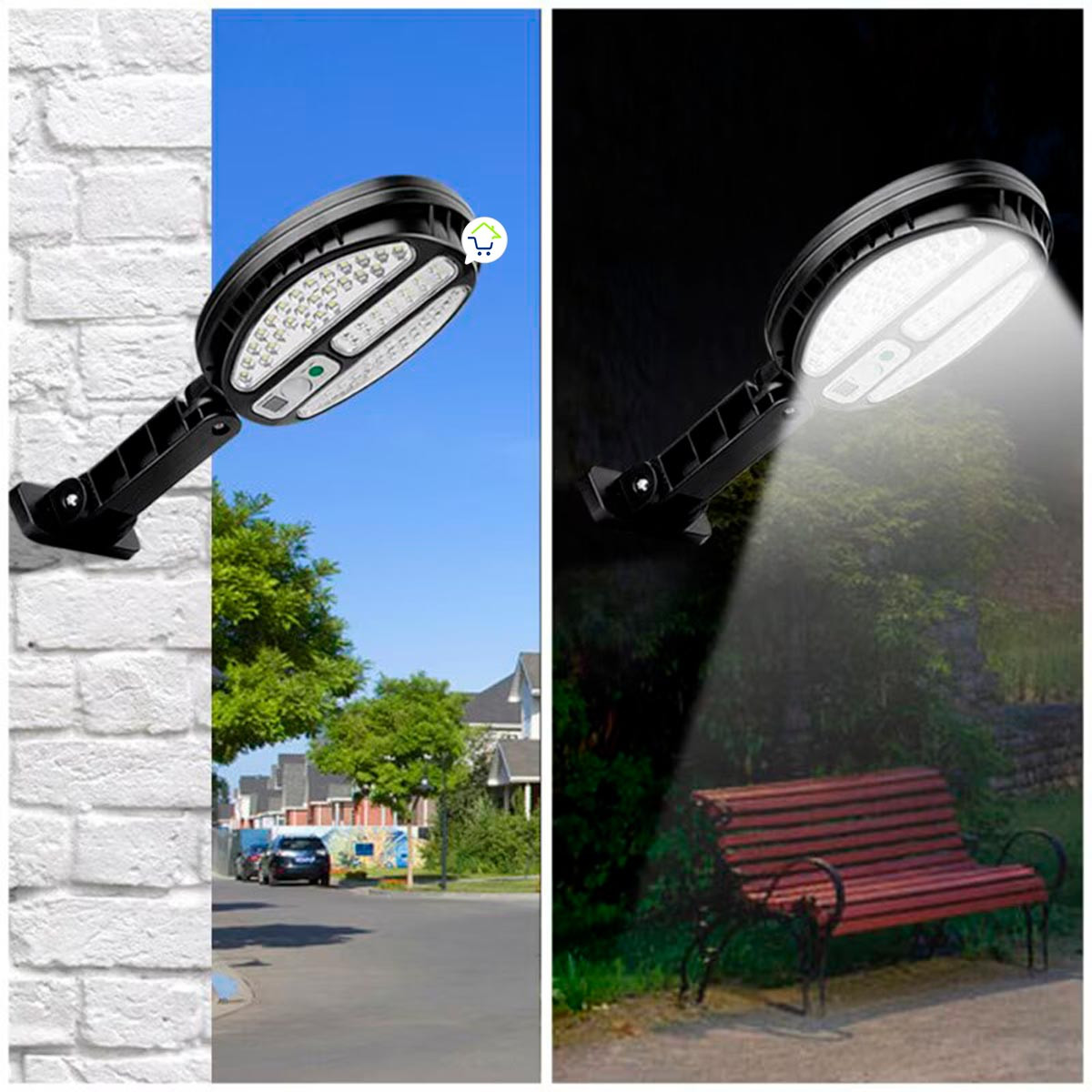 Miniatura 3 de Lampara Exterior Emergencia Solar HB8188